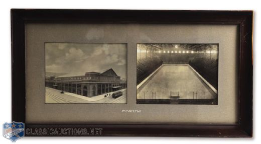 Montreal Forum Late-1920s Framed Photo Display
