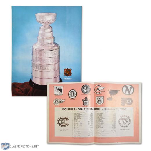 1967 Pittsburgh Penguins 1st NHL Game Program