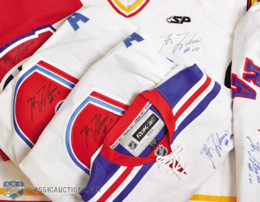 Guy Lafleur 2009 Birthday Tribute Night Event Lafleur Signed Jersey Collection of 6