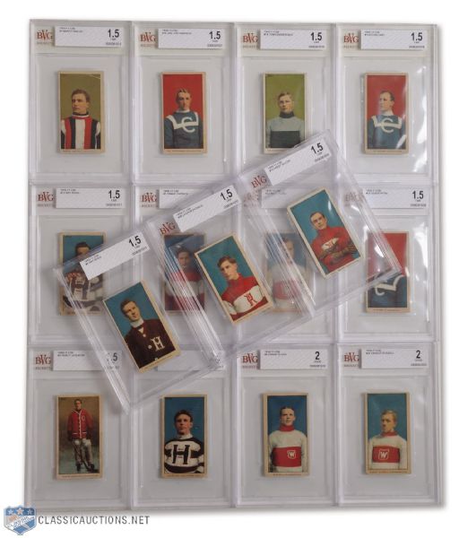 1910-11 Imperial Tobacco C56 BVG-Graded Complete 36-Card Set