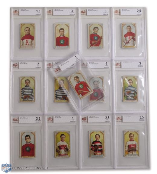 1911-12 Imperial Tobacco C55 BVG-Graded Complete 45-Card Set