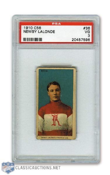 1910-11 Imperial Tobacco C56 #36 HOFer Newsy Lalonde - Graded PSA 3
