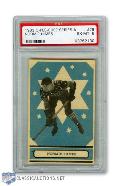 1933-34 O-Pee-Chee Series A #29 Normie Himes RC - Graded PSA 6