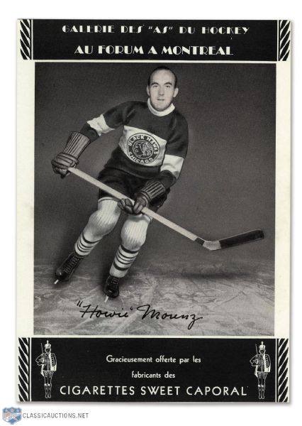 Scarce 1934-35 Sweet Caporal Photo of Howie Morenz