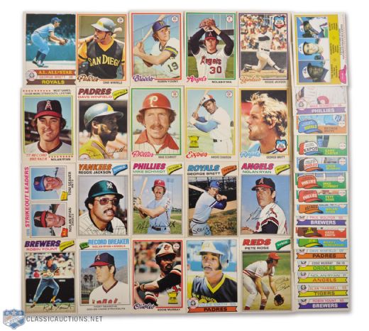 1977-1981 O-Pee-Chee Baseball Set Collection of 4