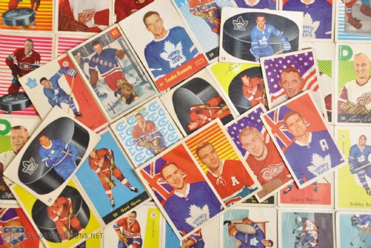 1954-55 to 63-64 Parkhurst Hockey Card Collection of 47 with Johnny Bower RC