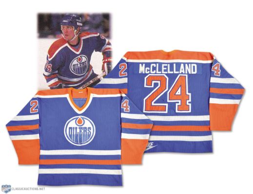 Kevin McLellands 1983-84 Edmonton Oilers Game-Worn Jersey with Team LOA - Video-Matched!