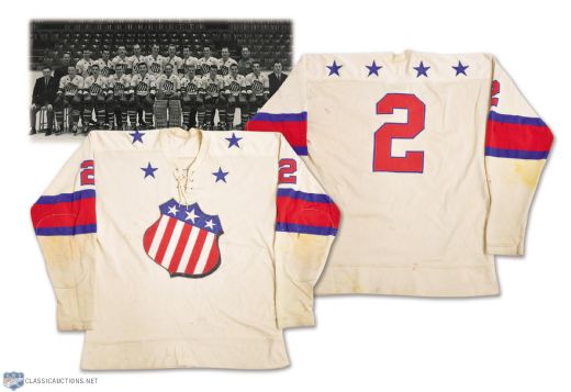 Howie Youngs 1959-60 AHL Rochester Americans Game-Worn Jersey