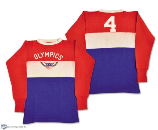 Gorgeous Late-1920s Olympics Game-Worn Wool Jersey