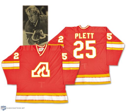 Willi Pletts 1978-79 Atlanta Flames Game-Worn Jersey