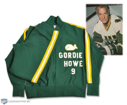 Gordie Howes 1978 WHA New England Whalers Warm-Up Suit