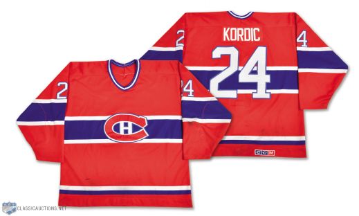 John Kordics 1986 AHL Sherbrooke Canadiens Game-Worn Jersey