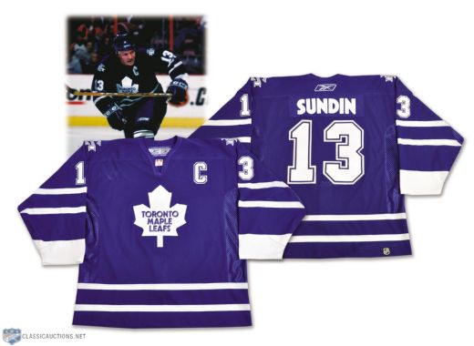 Mats Sundins 2006-07 Toronto Maple Leafs Game-Worn Captains Jersey with Team LOA