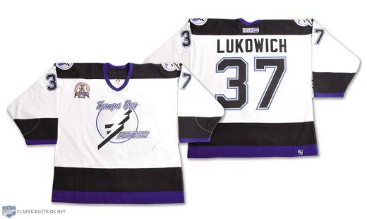 Brad Lukowichs 2004 Tampa Bay Lightning Stanley Cup Finals Game-Worn Jersey with LOA