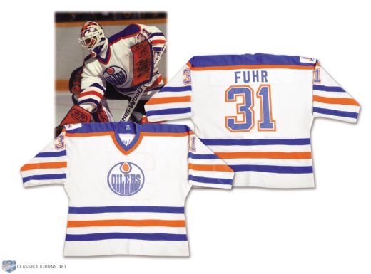 Grant Fuhrs 1988-89 Edmonton Oilers Game-Worn Jersey with LOA