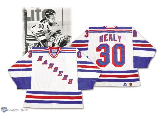Glenn Healys 1996-97 New York Rangers Game-Worn Jersey with LOA