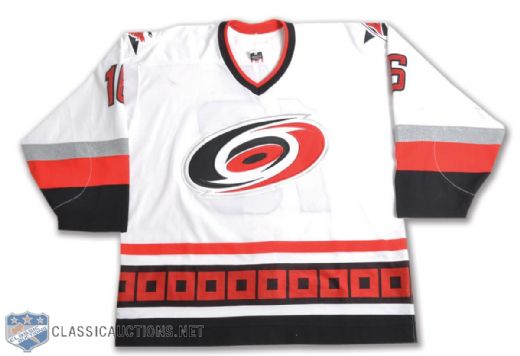 Andrew Ladds 2005-06 Carolina Hurricanes Signed Game-Worn Rookie Jersey