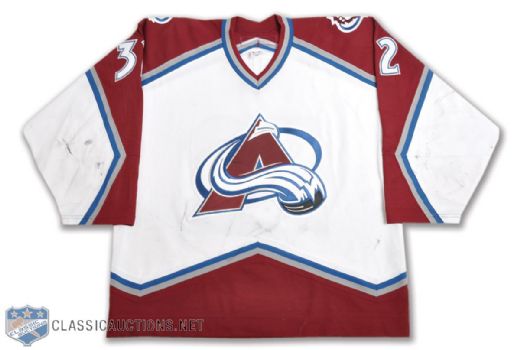 Riku Hahls 2002-03 Colorado Avalanche Game-Worn Playoffs Jersey with LOA
