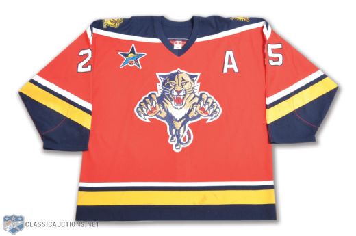 Viktor Kozlovs 2002-03 Florida Panthers Game-Worn Jersey with 2003 ASG Patch and LOA