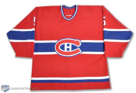 Stephane Quintals Early-2000s Montreal Canadiens Game-Worn Jersey