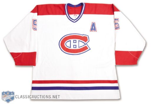 Stephane Quintals 2002-03 Montreal Canadiens Game-Worn Alternate Captains Jersey with LOA