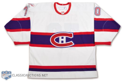 Gregory Stewarts 2008-09 Montreal Canadiens "1945-46" Centennial Game-Worn Jersey with Team LOA