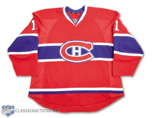 Scott Gomezs 2011-12 Montreal Canadiens Game-Worn Jersey with Team LOA