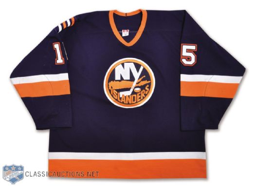 Brad Isbisters 2002-03 New York Islanders Game-Worn Pre-Season Jersey