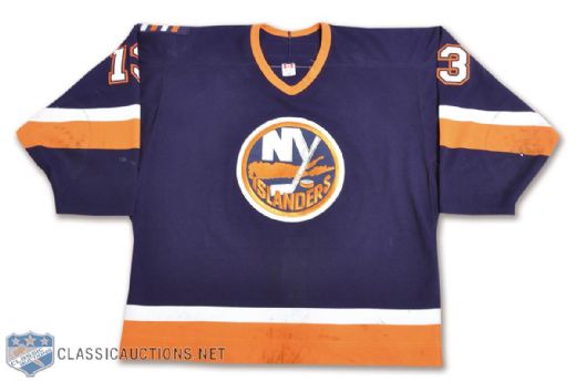Claude Lapointes 2002-03 New York Islanders Game-Worn Jersey with LOA
