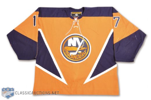 Shawn Bates 2003-04 New York Islanders Game-Worn Alternate Jersey with LOA