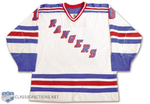 Bill Bergs 1997-98 New York Rangers Game-Worn Jersey