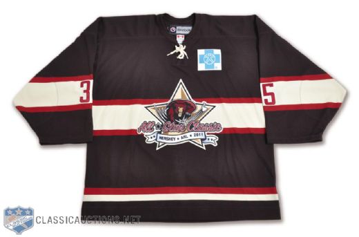 Johanssons and Currys 2000s AHL Hersey Bears / All-Star Game-Worn Jerseys with Team LOAs