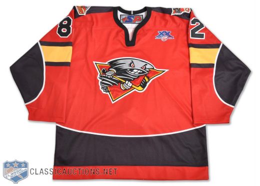 Beauregards 2007-08 ECHL Cyclones and Mathers 2003-04 Chiefs Game-Worn Jerseys with LOAs