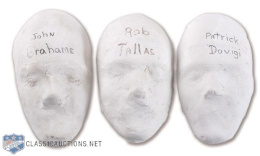 Original Dominic Malerba Goalie Mask Molds of Tallas, Grahame & Dovigi