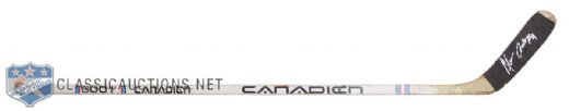 Glenn Andersons Edmonton Oilers Signed Canadien 6001 Game-Used Stick