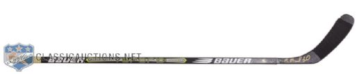 Pavel Bures Vancouver Canucks Bauer Vapor 10X Signed Game-Used Stick