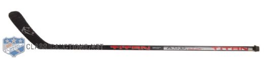 Kevin Dineens Philadelphia Flyers Titan ASD 6000 Signed Game-Used Stick