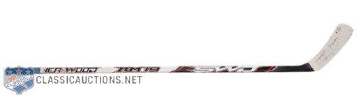 Tomas Plekanecs Montreal Canadiens Signed Sher-Wood Game-Used Stick