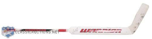 Jim Howards Detroit Red Wings Signed Warrior Game-Used Stick