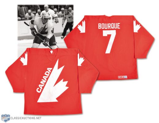 Ray Bourques 1984 Canada Cup Team Canada Game-Worn Jersey