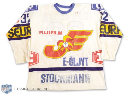 Pekka Stranders 1985 Finnish Elite League Helsinki Jokerit Game-Worn Jersey
