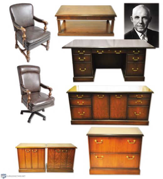 Clarence Campbells Office Furniture From NHL Office