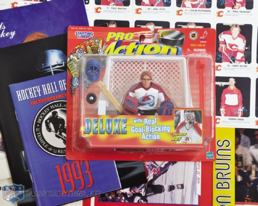 Hockey Memorabilia Collection Including Pin Sets, Postcards, Programs and More