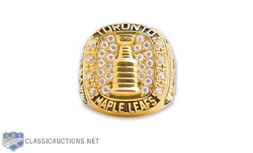 Tim Horton 1964 Toronto Maple Leafs Stanley Cup Championship Gold Plated Brass Replica Ring