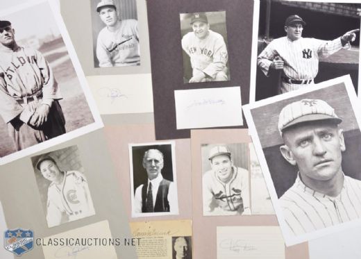 Baseball Hall of Famers Signed Index Card Collection of 11 PSA/DNA