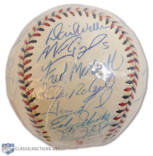 MLB 2000 All-Star Game AL and NL Team-Signed Baseball by 25, Featuring the 16 Elected Starters