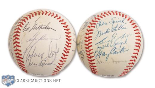 Montreal Expos 1980 and 1981 Team-Signed Baseballs Plus Guerrero and Cromartie Single-Signed Baseballs