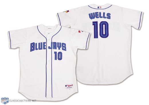 Vernon Wells 2003 Toronto Blue Jays Game-Worn Jersey with Team COA
