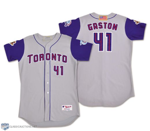 Cito Gastons 2001 Toronto Blue Jays Game-Worn Jersey with Team COA