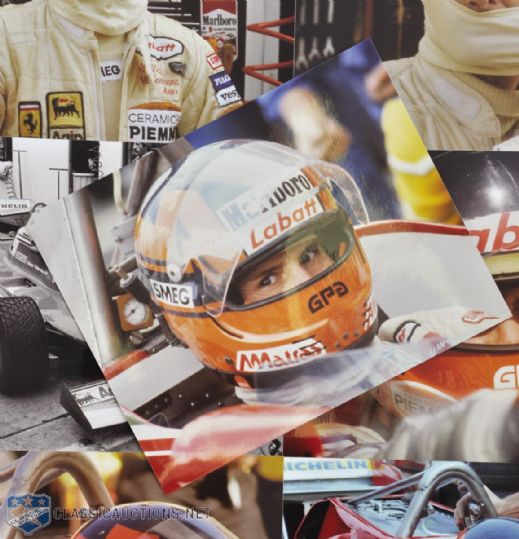 Gilles Villeneuve Formula One Ferrari Photo Collection of 82 - Printed from Original Negatives!